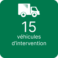 15 véhicules d'intervention